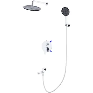 Душевая система BelBagno -VDSET-CRM встраиваемая,излив,ручной и тропический душ,хром