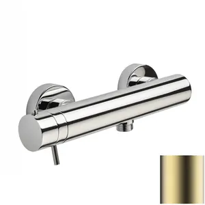 Смеситель для ванны/душа Bossini Z005131043 настенный, термостат., без излива, сатиновое золото