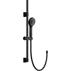 Душевой гарнитур Cersanit 63696 лейка 3 режима, стойка 810мм, шланг 2000мм, черный
