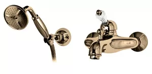 Смеситель CEZARES -VDM-02-Sw для ванны/душа, ручной душ, бронза/ручка Swarovski