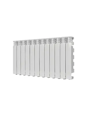 Радиатор STOUT 500 12 секций, алюминиевый, боковое подключение, белый SRA-3310-050012