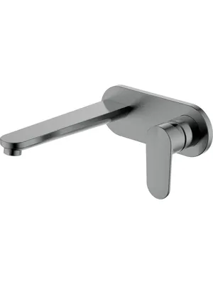 Смеситель для раковины Aquatek AQ1813BGM встраиваемый, однозахватный, излив 275мм, сталь оруж