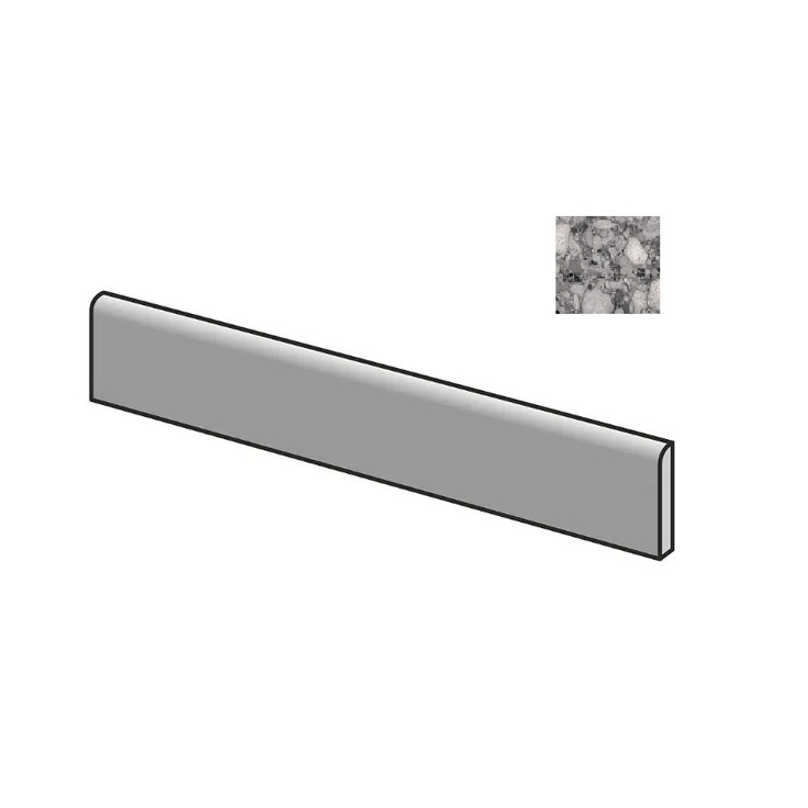 Sant Agostino Venistone CSABVEDK89 Battiscopa 89 Dark Kry 7,3x89 глянцевая