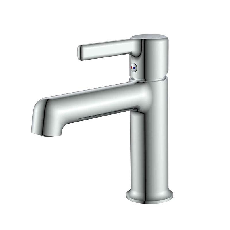 Смеситель для раковины VODA CLM26MB однозахватный, низкий излив, цвет: черный матовый