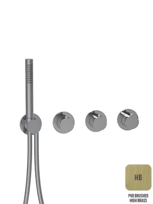 Смеситель для душа Almar термостат. встраиваемый на 2 потребителя, цвет латунь брашированная E180433.HB