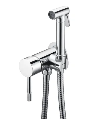 Смеситель Boheme 467-CR встраиваемый,с гигиеническим душем, однозахватный, с держателем, хром