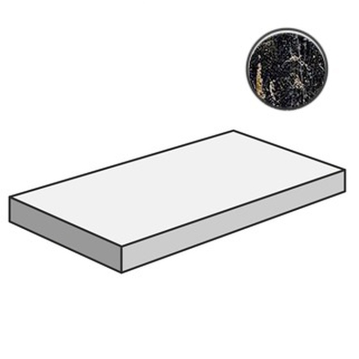 Sant Agostino Blendart CSAGADBD12 Gradone Angolare Dx Dark 33x120 матовая