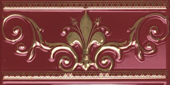 бордюр Noblesse Cenefa Burdeos Gold 9.2x20