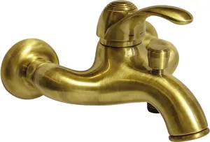 Смеситель для ванны/душа Paffoni FA022BR настенный, однозахватный, цвет: бронза