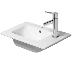 Рукомойник DURAVIT 430х300 антигрязевое покр., отв. под смеситель, перелив 07234300001