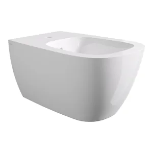 Биде подвесное Alice 530х360х285 Aliglaze+, отв. под смеситель, белый 45010101+FIX10WBKLIX