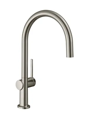 Смеситель Hansgrohe для кухни 220 поворотный излив, 1jet, сталь 72804800