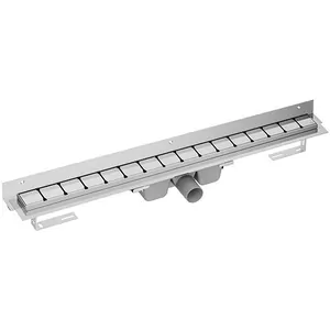 Душевой канал RAVAK OZW 950 с решеткой 950х60мм, к стене, с сифоном, нерж.сталь/нерж.сталь