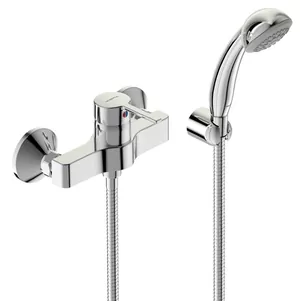 Смеситель VIDIMA настенный для душа с гарнитуром (лейка 70мм, шланг 1500мм, держатель) BA278AA