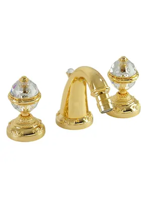 Смеситель для биде Migliore на 3 отверстия, золото/ручки Swarovski ML.CRS-3725.DO
