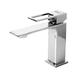 Смеситель на раковину BelBagno LUC-LVM-CRM однозахватный, без донного клапана, хром