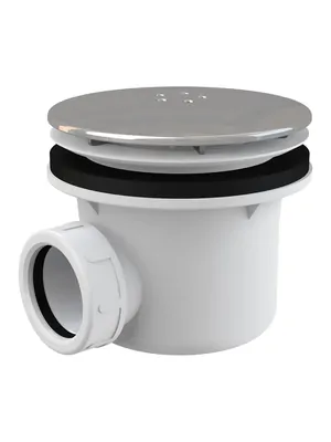 Сифон для душевого поддона Alcaplast A49K пластик/металл глянцевый LUX, вых. 40мм