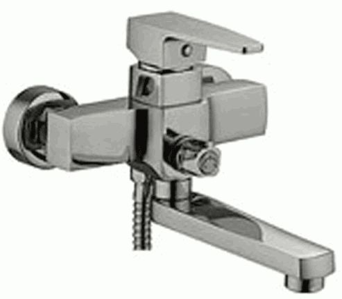 Смеситель Ledeme Н30 настенный, для ванны и душа, с душевой лейкой, хром L3130