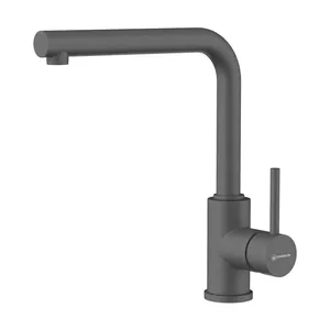 Смеситель для мойки Omoikiri -P-PL высокий излив, однозахватный, платина 4974312