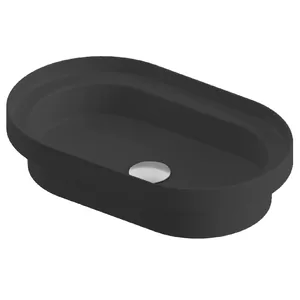 Раковина ArtCeram 350х580 врезная/накладная, черная матовая TFL033 17; 00