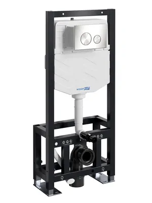 Инсталляция для унитаза WasserKRAFT с клавишей смыва, цвет: никель 61TLT.010.ME.BN02