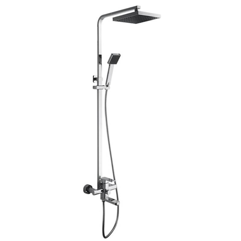 Душевая система Ledeme без излива,тропический душ, однозахватный, хром L2433