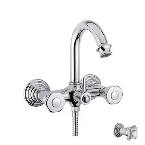 Смеситель CEZARES -V-01-Sw для ванны/душа, двухзахватный, хром/ручки Swarovski