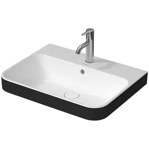 Раковина DURAVIT 600х460 антигрязевое покрытие WG, антрацит матовый 23606061001