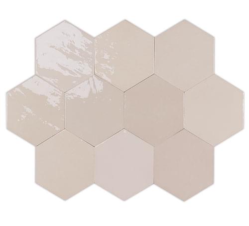 фон Zellige Hexa Nude 10.8x12.4