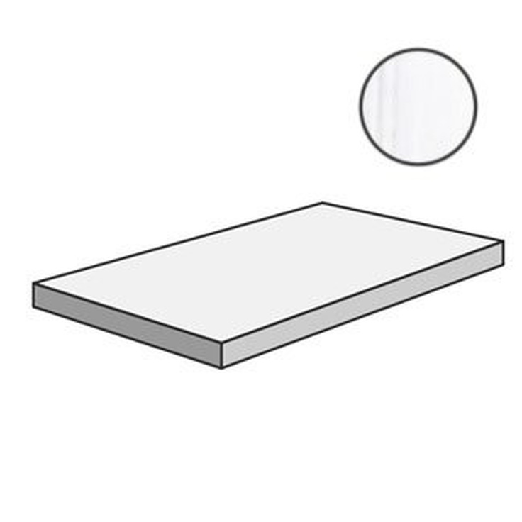 Sant Agostino Themar CSAGASBS12 Gradone Ang SX Bianco Lasa 33x120 матовая