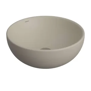Раковина накладная BERGES 181072 крулая, 450х450х175 без отв. под смеситель, мат. жасмин
