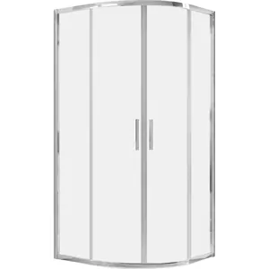 Душевой уголок RAVAK BLSCP4-90 (900х900х1950) раздвиж.двери, полукруг, блест.+Transparent