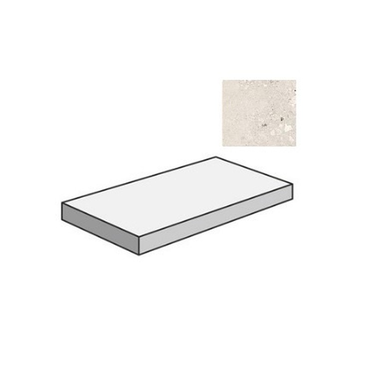 Sant Agostino Logico CSAGDCPE12 Gradone Angolare Dx Cosmo Pearl 33x120 матовая