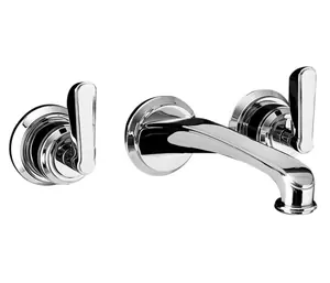 Смеситель для раковины Devon&Devon MNH433CR на 3 отверстия, настенный, хром