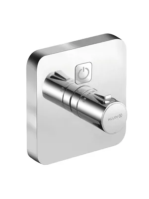 Смеситель для душа KLUDI 389010538 термостат, встраиваемый, внешняя часть, цвет: хром