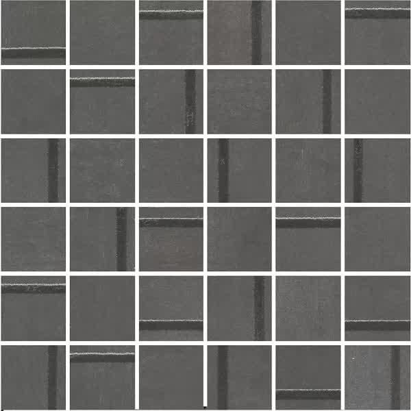 мозаика Гварди Декор 1 Мозаичный Антрацит Матовый Обрезной 30x30