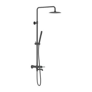 Душевая система Damixa со смесителем, цвет черный матовый 936740300