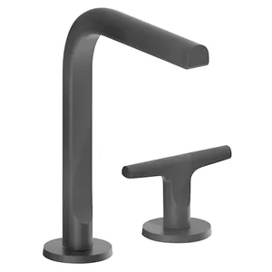 Смеситель для раковины Fantini 67P5J107W на 2 отверстия, без д/к, Matt Gun Metal PVD