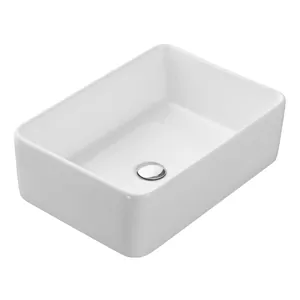 Раковина накладная 732700B000 500x350x190 без отверстий под смеситель, керамика, цвет: белый