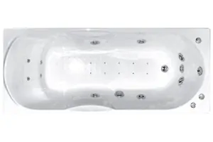 Ванна прямоугольная BACH 120х70х68 Система 4"А" гидро+аэромассаж+спинной, каркас