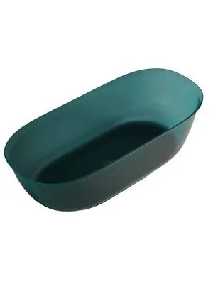 Прозрачная ванна Abber (1700х750) отдельностоящая, донный клапан,бирюзовая AT9707Aquamarin