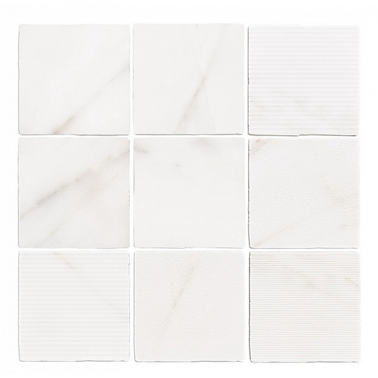 WOW Gea Carved Calacatta 12,5x12,5 матовая