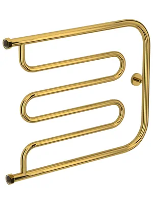 СУНЕРЖА Лира + Полотенцесушитель 500х650 золото, накидная гайка 1"