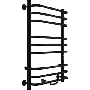 Полотенцесушитель Indigo Lux б/п (electro) 800х500 (таймер, скр.монт, унив.подкл) черный муар