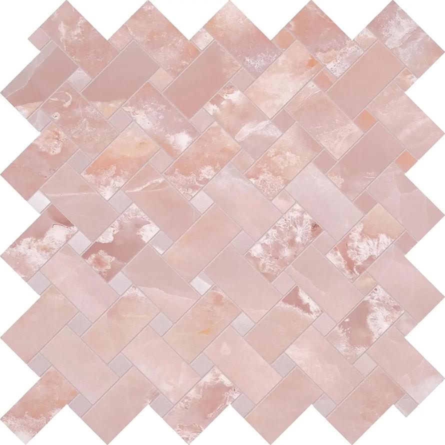 мозаика Tele Di Marmo Onyx Intrecci Pink Lappato 30x30