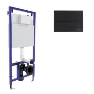 Комплект BERGES инсталляция для скрытого монтажа унитаза, клавиша смыва L5 арт. 040215