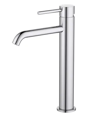 Смеситель для раковины Aquatek AQ1304CR однозахватный, излив 214мм, б/дон. клапана, хром