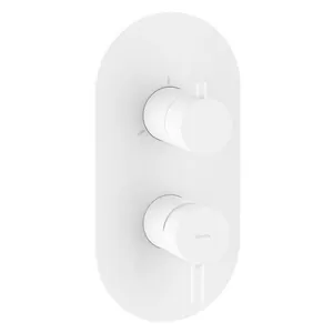 Смеситель Ravak X070246 для ванны/душа встраиваемый, на 3 выхода, внеш. часть, белый вельвет