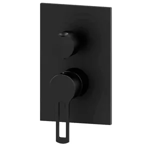 Смеситель для душа Paffoni RIN018NO/M однозахватный, встраиваемый, с вн.частью, черн.матовый