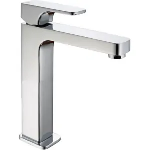 Смеситель для раковины CISAL однозахватный, без д/к, высокий излив 150мм, цвет:хром CU00150121